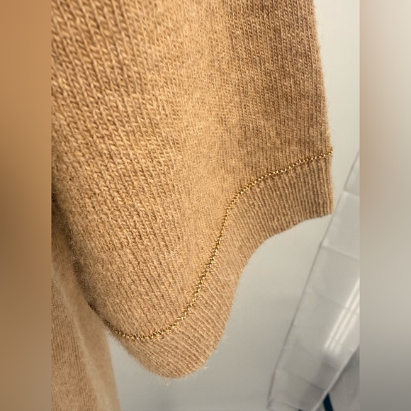 Lafayette 148 New York Brown Short Sleeve Midi Sweater Dress Size L NWT - Picture 3 of 7